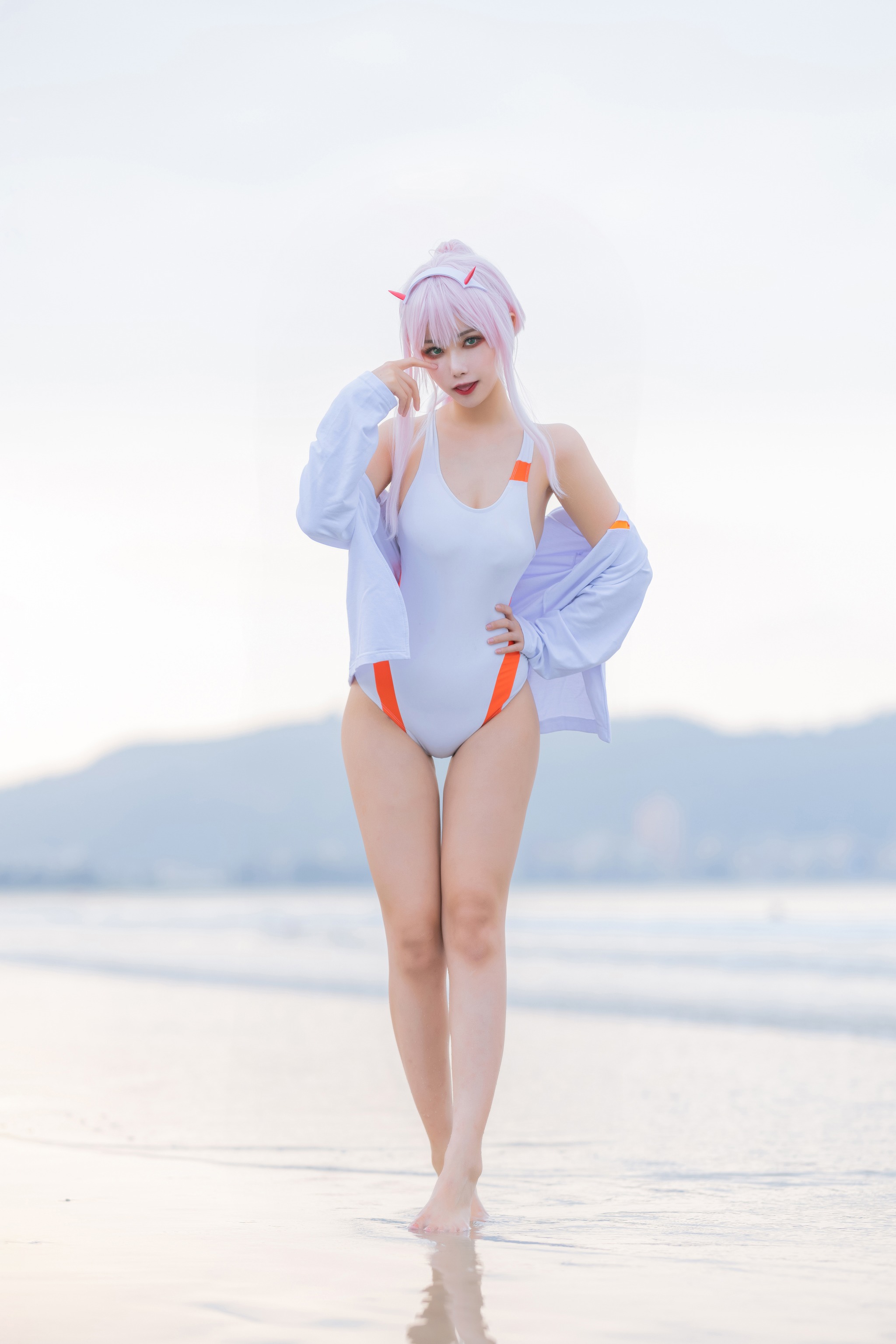 图片[1]-Momoko葵葵 – NO.038 DARLING in the FRANXX 02 泳装 兔女郎花嫁[61P]-XikXak